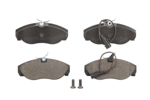Комплект тормозных колодок передний (с аксессуарами; со встроенным датчиком износа) CITROEN JUMPER; FIAT DUCATO; PEUGEOT BOXER 1.9D-2.8D 03.94-04.02
