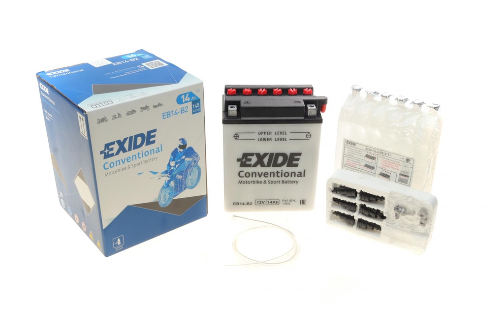 Акумулятор 14Ah-12v Exide (EB14-B2) (134х89х166) L, EN145