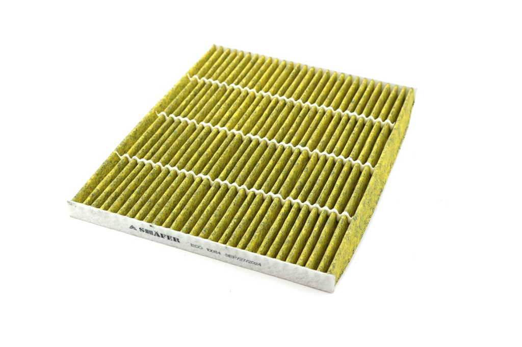Фільтр салонний Ford Fusion (14-20), Edge (15-22), Lincoln Continental (17-21), MKX (16-18), MKZ (13-20), MKX (16-18), Nautilus (19-20), (USA) протиалергенний, вугільний, салатовий папір