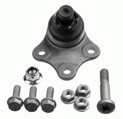 Опора шаровая FORD FIESTA V, FUSION, MAZDA 2 01-12 перед. мост низ (Вир-во LEMFORDER)