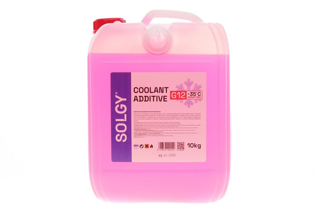 Антифриз (красный) G12 (10kg) (-35°C готовый к применению)