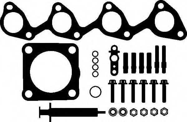 Монтажный комплект, компрессор FORD 1.8 TDCi (производство Elring)