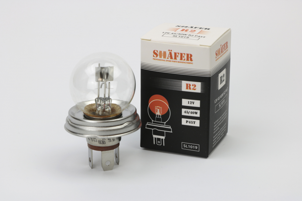 Лампа галогеновая R2 12V 45/40W P45T (картонная упаковка 1шт)