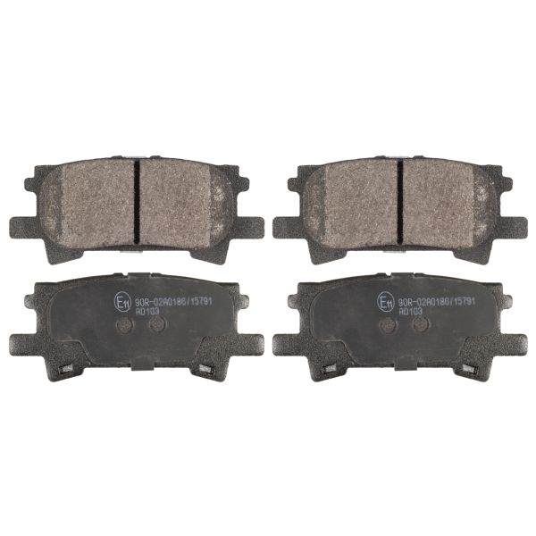 Комплект гальмівних колодок задн , LEXUS RX; TOYOTA HIGHLANDER / KLUGER 2.4-3.5 09.00-12.08
