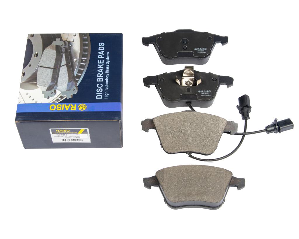 Колодки гальмівні диск. перед. Caddy III/Golf V/Passat B6/Octavia A5  (з датчиками)