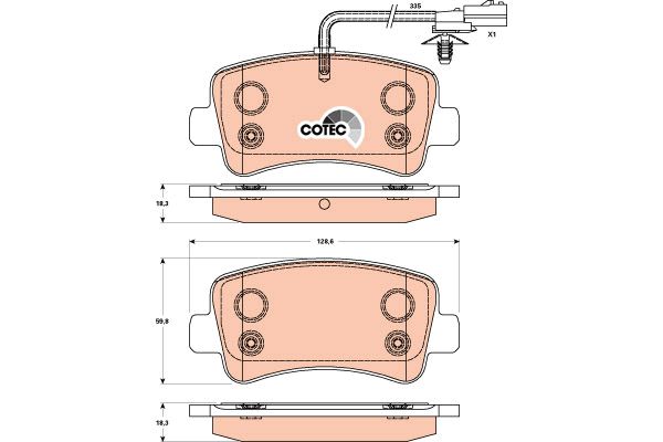 Колодка торм. диск. OPEL MOVANO/RENAULT MASTER 04/10- задн.