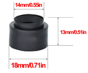 Подушка втулка крепления крышки двигателя (18мм) VW Golf 6 MK5 MK6 Passat B6 B7 Tiguan CC 1,8, 2,0 Skoda Octavia Superb Yeti 1,8, 2,0