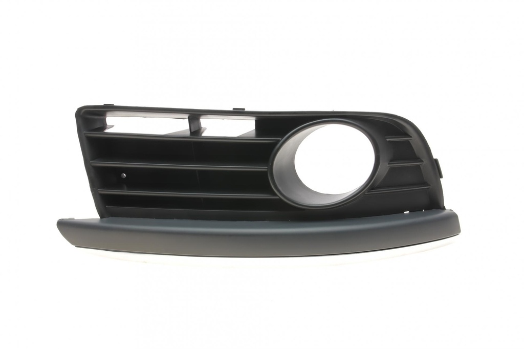 Вставка бампера (под противотуманку) VW Golf V/VI/Jetta III/IV 06- (R) (с хромом)