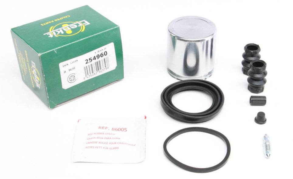 Ремкомплект супорта (переднього) Citroen C2/C3 1.4/1.6 HDi 01- (d=54mm) (+поршень) (Lucas)