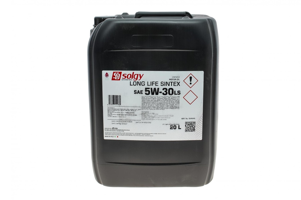 Масло 5W30 LONG LIFE SINTEX LS (20L) (MAN M3477/MB 235.28/Volvo VDS-4/VDS-3/RENAULT RLD-3/RLD-4)