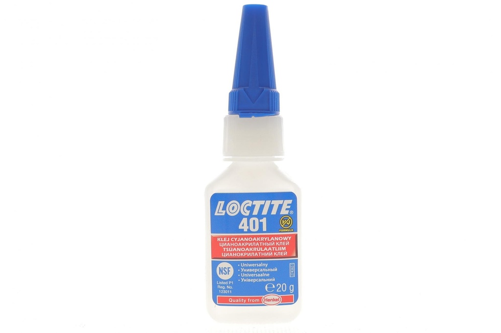 LOCTITE 401, 20g Суперклей универсальный (-40 до +120°С) пониженной вязкости