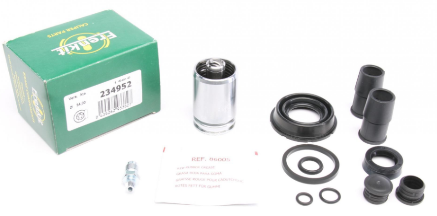 Ремкомплект супорта (заднього) Toyota Yaris 05- (d=34mm) (+поршень з механізмом) (Ate)