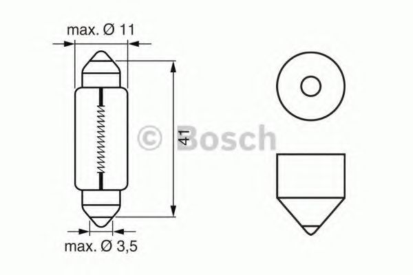 Автолампа C5W 12V 5W SV8.5-8