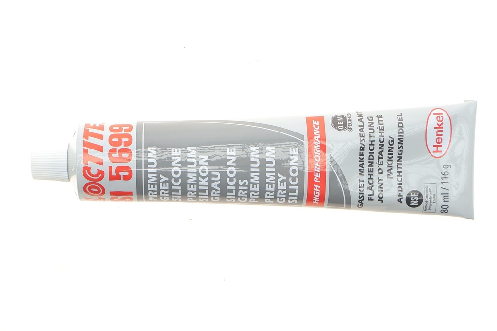 LOCTITE SI 5699 GY TB, 80ML Герметик силиконовый (серый) (маслостойкий)