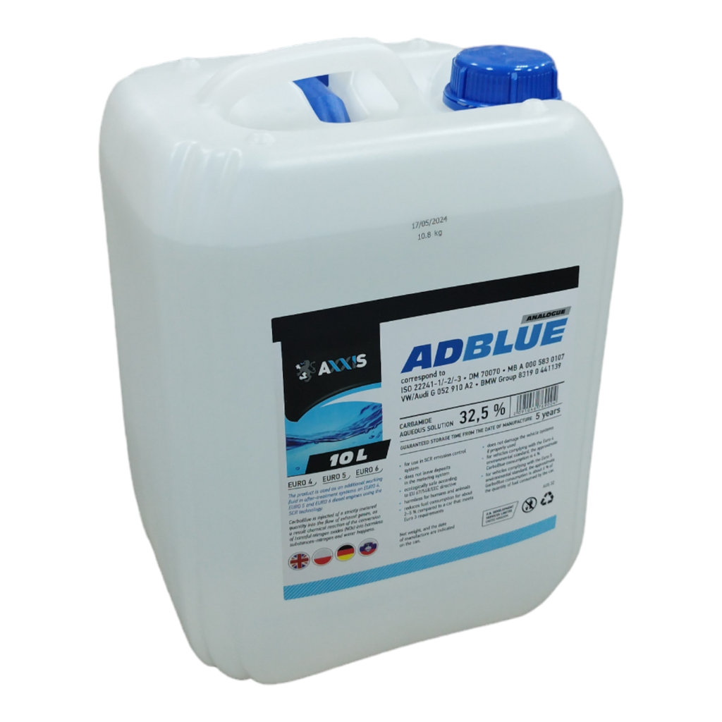 Жидкость AdBlue для снижения выбросов систем SCR (мочевина) 10 л