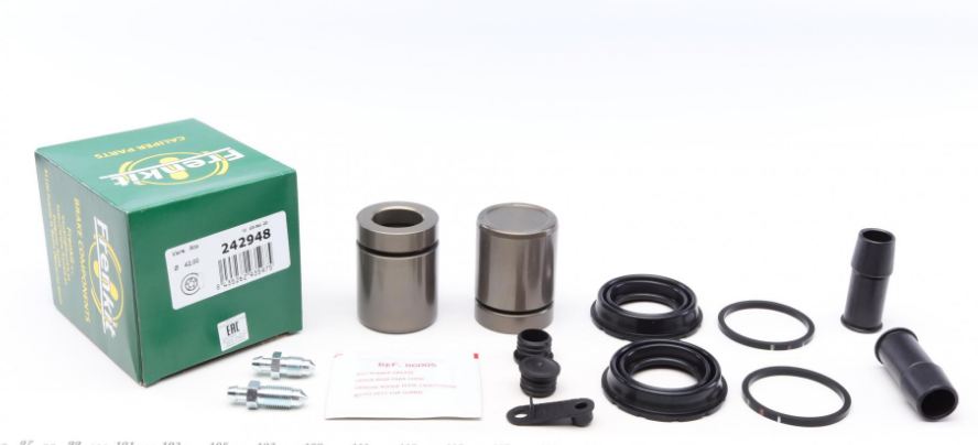 Ремкомплект супорта (переднього) BMW 5 (E60/E61) 04- (d=42mm) (+2 поршня) (Ate)