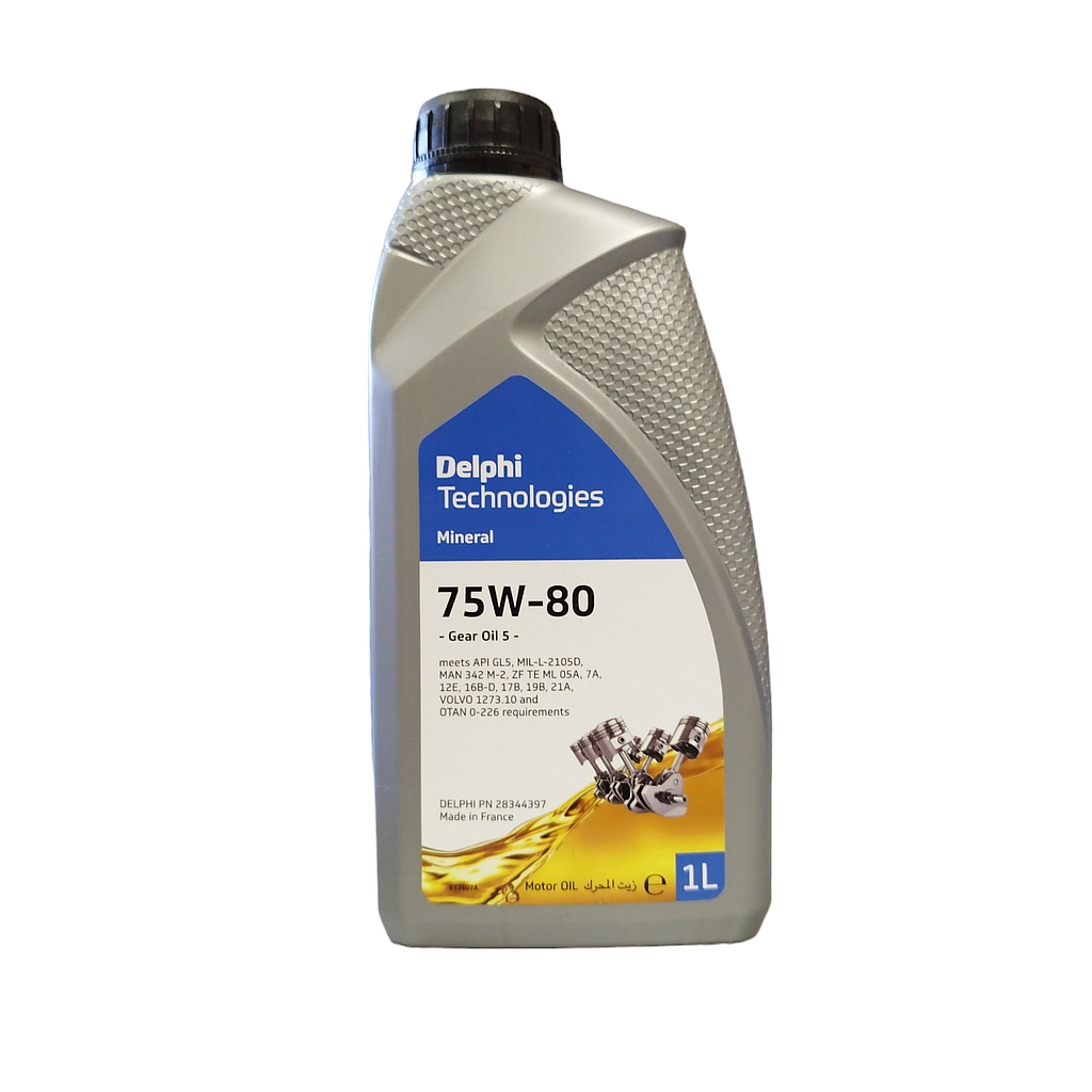 Трансмиссионное масло Delphi Gear Oil 5 75W-80, 1л