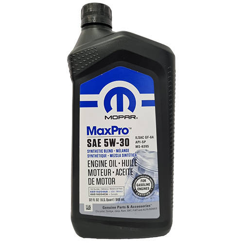 Масло моторное MOPAR MaxPro 5W-30 SP/GF-6A, 1U.S.QT (946mL)