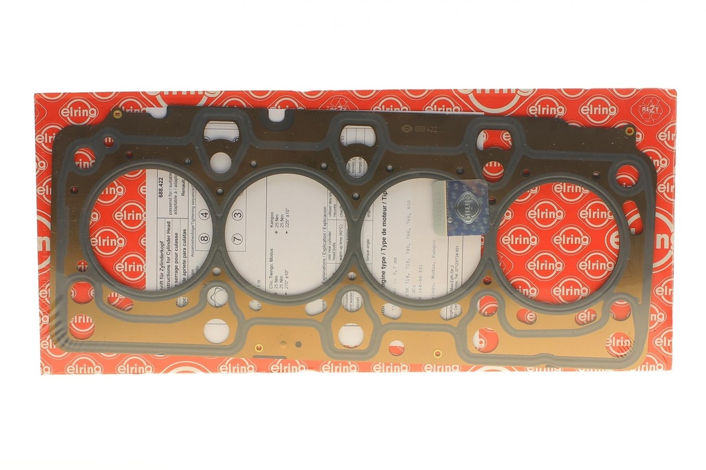 Прокладка головки блока RENAULT K9K 1.5DCI 8V MLS