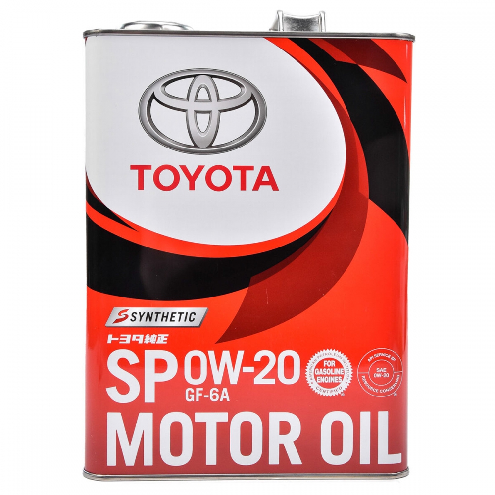 Олива моторна TOYOTA 0W-20 SP GF-6A (Japan), 4л.