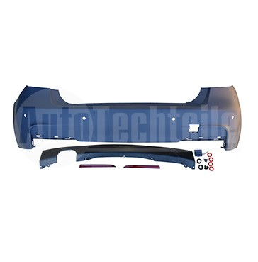 Бампер задній BMW 3 F30 11-19 (M-Performance)з Отв. PDC, 1Т1-Сторін. Вихлоп)