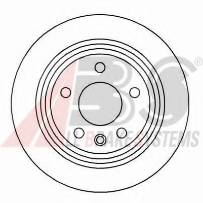 Диск тормозной задний 298x20mm BMW E39 96-03