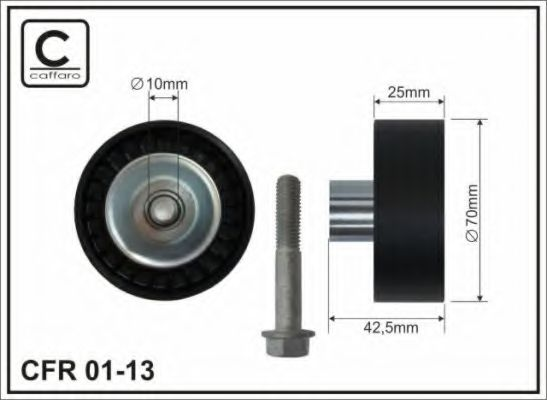 70x10x26 Ролик паска приводного BMW E46/Z3 316i-318i/1,9 (M43)