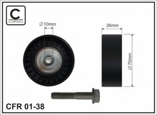 70x10x26 Ролик паска приводного BMW 1 (E81,E87) 1.6,1.8,2.0 04-