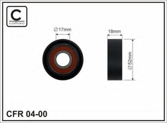 52x17x18 Ролик паска приводного Ford Mondeo/Transit 2.0DI 00-