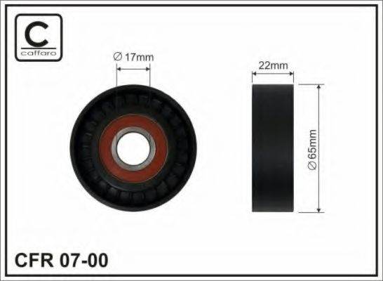 65x17x22 Ролик паска приводного DB (W168) A 1.7DCI 98-