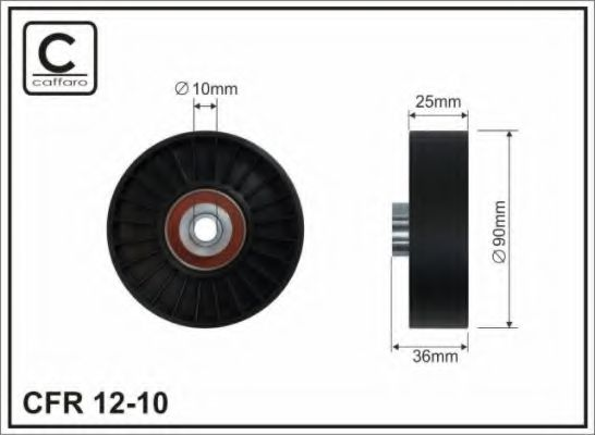 90x8x25 Ролик паска приводного Fiat/Lancia 1.4/1.6/1.8GT 95-