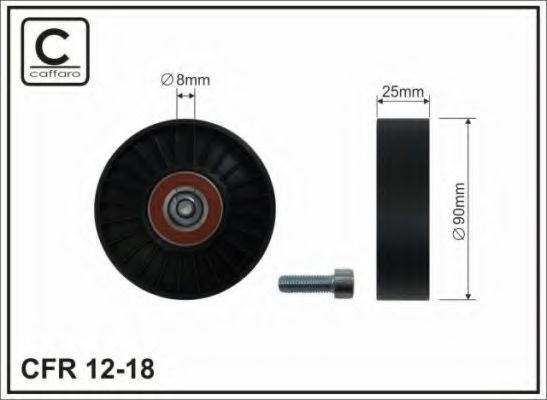 90xM8x25 Ролик паска приводного Citroen/Fiat/Lancia/P