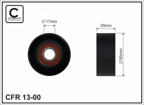 65x17x29 Ролик паска приводного Alfa Romeo/Fiat/La