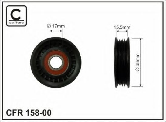 68X17X16,5 Ролик паска приводного Honda Accord VI/Civic VI/Subaru Forester/Impreza/Legacy 1.5-2.5 08.92-