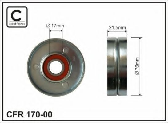 76X17X21 Ролик паска приводного VW Passat/Audi A6 1,6-1,8
