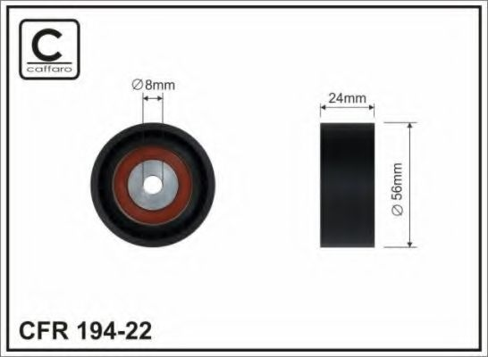 55x8x24 Ролик ремня приводного Renault Clio II/Kangoo 97-