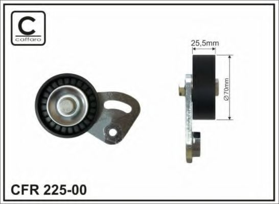 70X25.5 Ролик паска приводного BMW 3 (E36), 5 (E39), 7 (E38) 1.7D/2.5D 01.95-05.04