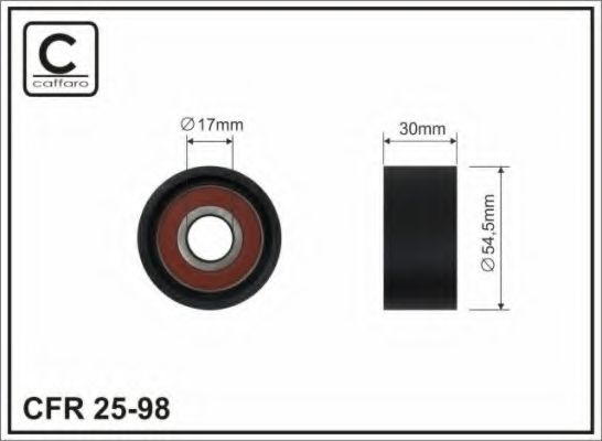 54,5x17x30 Ролик паска приводного DB 211/220/Sprinter CDI 99-