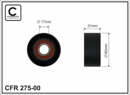 60x17x31 Ролик паска приводного Nissan/Renault 2.2dCi-2.5dCi 2003-