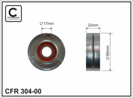 65,5x17x21,5 Ролик паска приводного Chevrolet Cruze// Opel Astra H, J, Corsa D, Vectra C, Zafira B, C 1.6/1.8 03.00-