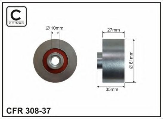 60x10x27 Ролик паска приводного Ford Tourneo, Transit Connect 1.8Di/TDCi 06.02-