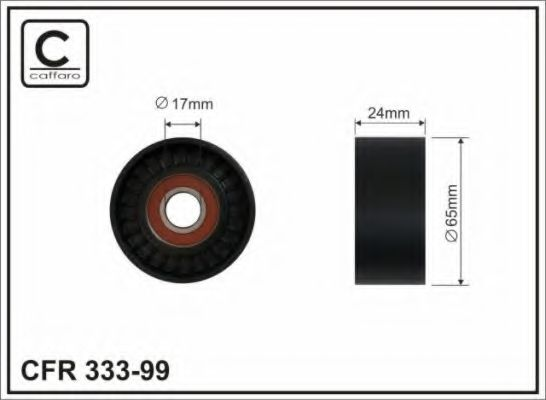 65x17x24 Ролик паска приводного Audi A3 1.8-2.0TFSI 04-12