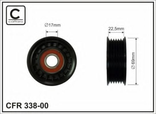 69x17x22,5 Ролик паска приводного Mazda 3/5 1.8/2.0 10.03-