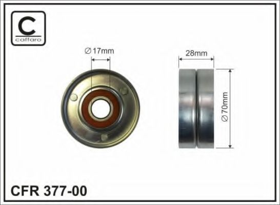 70x17x28 Ролик паска приводного Nissan Qashqai MR20DE 06-