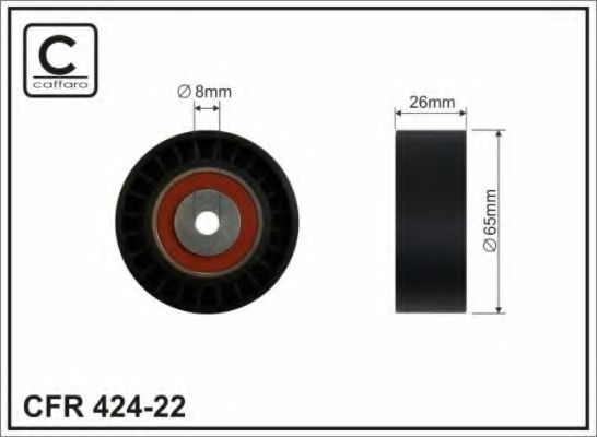 65x8x26 Ролик паска приводного Audi A6 2.0TDI 11-