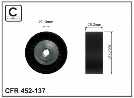 76x10x26 Ролик паска приводного VAG 1.2TSI 10-