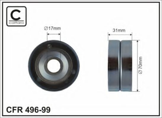 70x30x17 Ролик паска приводного Honda Accord 2,0 08-