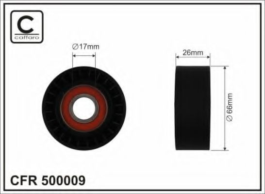 65x17x25,7 Ролик паска приводного MB C/E/M- class 2.0/2.2/2.5 CDI