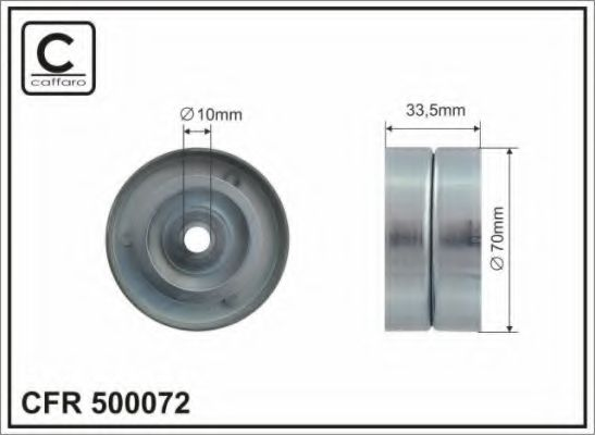 70x10x33,5 Ролик паска приводного Toyota 4 Runner, Land Cruiser 4.0 01.05-