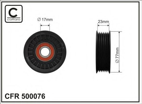 90x17x23 Ролик паска приводного Dodge Jeep